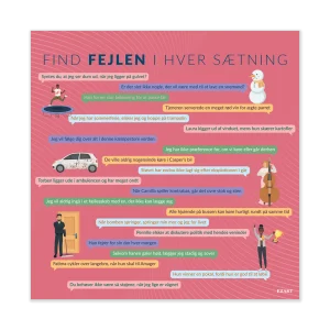 Find fejlen i hver sætning