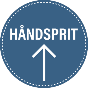 Håndsprit wayfinding, pakke med 5 stk.
